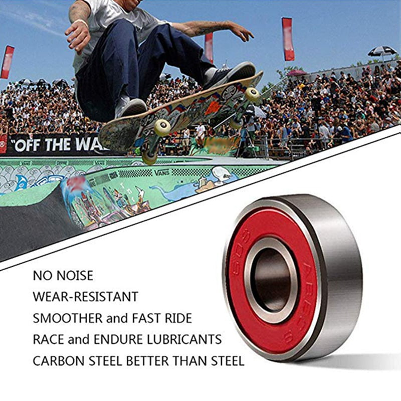 1/8X ABEC 7 Skateboard Longboard 608ZZ Skate Roller S Wheel Hocker Bearings X2K6 