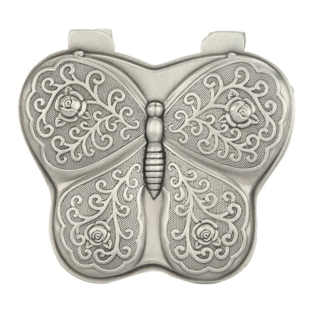 Joyero Con Grabado De Flores, Joyero En Forma De Mariposa, Organizador Delicado Retro Portátil, Almacenamiento De aleación De Zinc Para Dormitorio