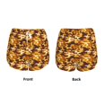 thumbnail image 3 of Balery Desert Camouflage Pantalones cortos deportivos para mujer con forro y dos bolsillos, elásticos, para entrenamiento, gimnasio, yoga-X-Large, 3 of 7