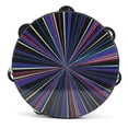 thumbnail image 3 of Hand Tambourine 8-inch, Rustling Sound Bright Colors Double Row Solid Wood Hand Tambourine Comfortable Hand Grip  For Adults For Children For Kids Colorful Rays, 3 of 8