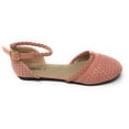 thumbnail image 3 of Victoria K Women's Basket Weave With Braid Straps Ballerina Flats, 3 of 5