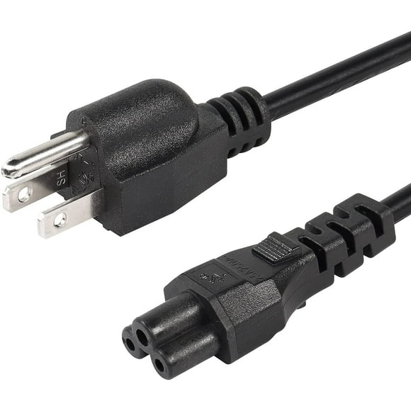 CEERXIAN 3 Prong AC Short Power Cord, 2ft Nema 5-15P Male to IEC 320 C5 Female Laptop Power Replacement Cord