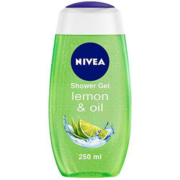 NIVEA Body Wash, Lemon Oil Shower Gel, Pampering Care with Refreshing Scent of Lemon, 250 ml