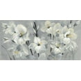 thumbnail image 2 of Vassileva, Silvia 18x11 White Modern Wood Framed Museum Art Print Titled - Flowers on Gray, 2 of 4