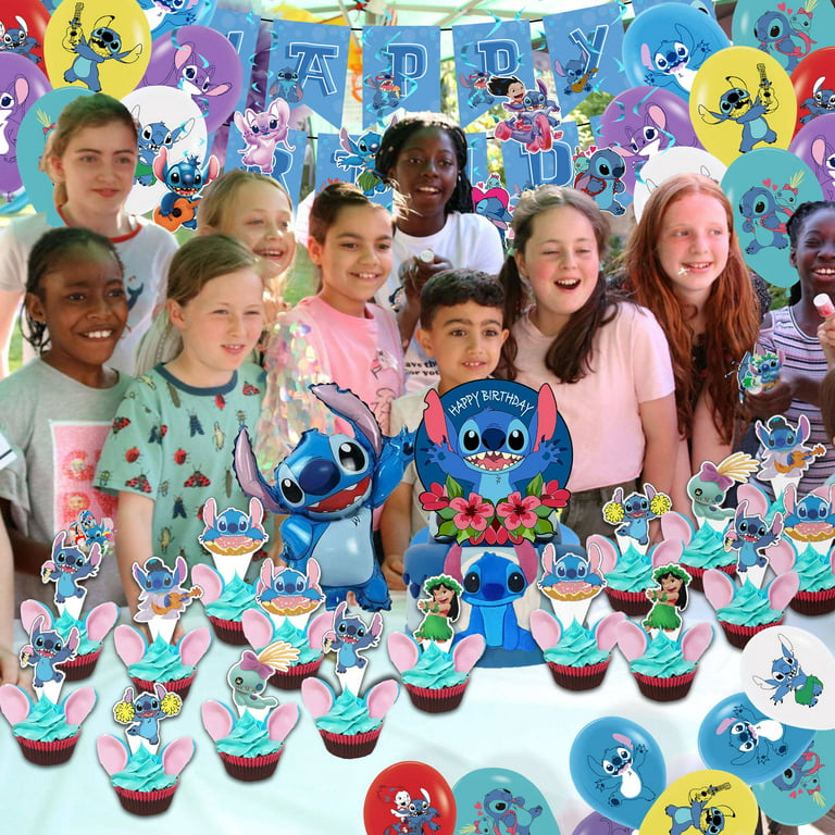 Lemotoy 44 Piece Party Set - Lilo and stitch Kids Birthday