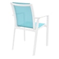 thumbnail image 7 of Compamia Pacific Sling Arm Chair White Frame Turquiose Sling, Set of 2, 7 of 7