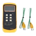 thumbnail image 3 of Termómetro de , termómetro medidor de temperatura,sondas bicanal tipo cable sonda 2 canales,Termómetro digital 6802II,Abrazadera de tubo de de shamjiam Termómetro de termopar, 3 of 6