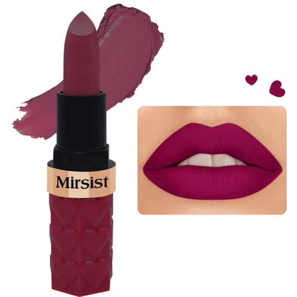 CAIROYAR Lápiz labial mate Mirsist de 6 colores, resistente al agua, de larga duración, resistente al color, 3,5 g, αα J6