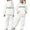 White, variant on KHONTS Girls Letter Printed Hoodies Sweatshirts and Sweatpants Outfits, 2 Piece, Sizes 2-13 Years