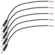 thumbnail image 2 of 10pcs 3.5mm macho a cable desnudo de extremo abierto mono 3.5mm enchufe jack conector cable de audio para auriculares auriculares auriculares micrófono (negro), 2 of 5
