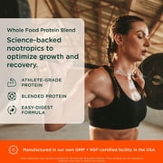 Genius Protein Powder, Chocolate - Dual Protein Blend with Improved Whey Isolate & Natural Egg White for Lean Muscle Building for Men & Women - Grass-Fed Pre & Post Workout Meal Replacement Shake