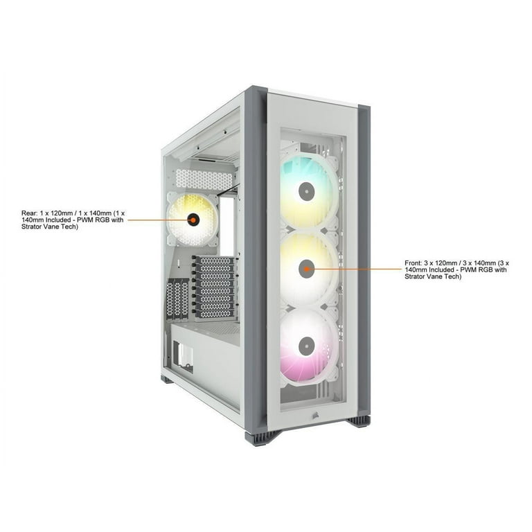 CORSAIR iCUE 7000X RGB フルタワー ATX PC ケース CORSAIR iCUE 7000X RGB Full-Tower ATX PC Case with Computer Fans
