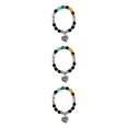 thumbnail image 2 of Sonducket Pulseras de chakras con piedras naturales para curación energética, cristales de chakras, tamaño ajustable, regalos de 8 mm Type1 NO1, 2 of 6