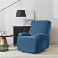 thumbnail image 3 of Non-Slip Sofa Cover with Side Pocket, Washable Furniture Protector (Royal Blue), 3 of 5