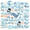 1A, variant on cartoon Whaletheme Stickers, Waterproof Whaletheme Sticker for Water Bottle Laptop Phone Cases Planner Skateboard Luggage Helmet Party Favor Decor, Ideal for Adults Teens Teacher Rewards