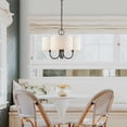 thumbnail image 4 of Livex Lighting - Solstice - 4 Light Chandelier in French Country Style - 18, 4 of 8