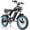 20''Peak 1500W 48V/20AH, variant on Peak 1500W Electric Bike for Adults, Max 70 Miles/28Mph,48V 15.6Ah E-Mountain Bike, 20"Fat Tire Full Suspension Disc Brakes Electric Bicycle