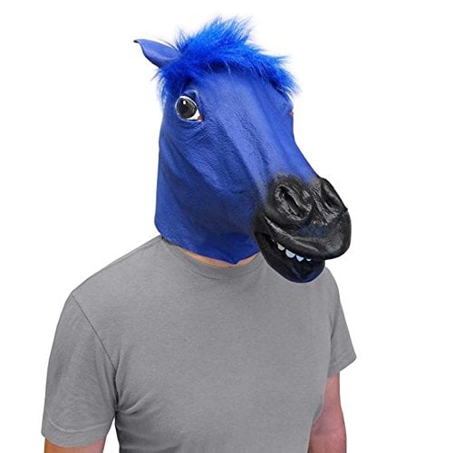 Blue Horse Head Mask Super Creepy (The Original) Off the Wall Toys