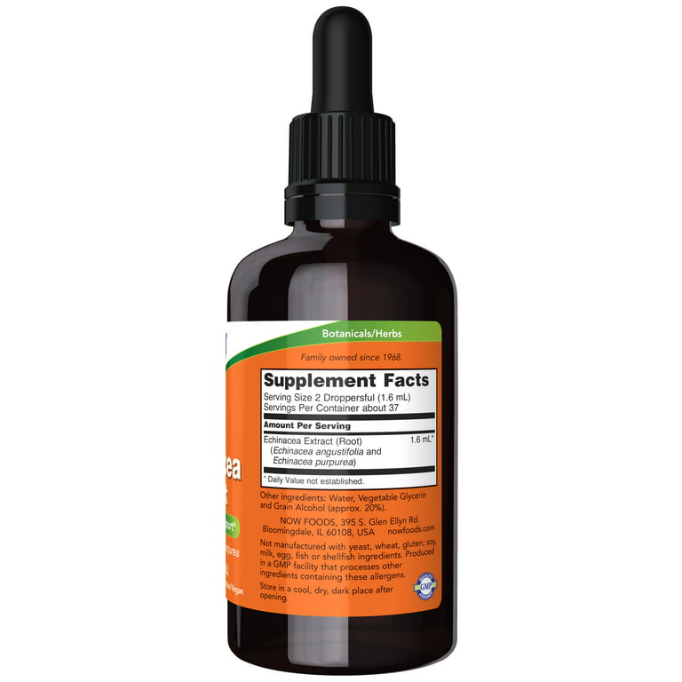 NOW Supplements, Echinacea Extract Liquid with Dropper, Immune 