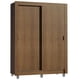 thumbnail image 1 of Ropero Closet Madesa Dallas Plus 2 Puertas Corredizas 4 Cajones con Pies Marrón, 1 of 5