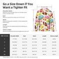 thumbnail image 5 of Kdxio Color Donut Print Women Men Sun Protection UPF 50+ Jackets Zip Up Long Sleeve Hoodie Hiking Lightweight with Pockets, 5 of 7