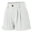 thumbnail image 5 of Charmgo Womens Shorts Clearance, Womens Shorts High Waisted Shorts Beach Casual Shorts Running Shorts for Women Shorts for Women Capri Pants for Women White, 5 of 8