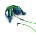 thumbnail image 3 of JLab JBuddies Studio On-Ear Kids Wired Headphones, Blue/Green, Studio Volume Safe, Volume Limiter, Folding, Adjustable, Noise Isolation, with Mic, 3 of 5