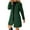 Green Winter Coats for Women, variant on Pea Coats for Women Wool Blend Thicken Stand Collar Single Breasted Trench Coat A-Line Fall Winter Jacket