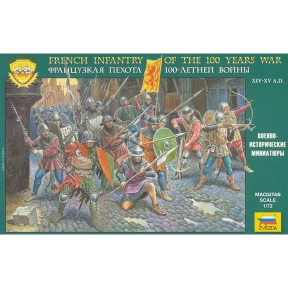 1/72 French Infantry 100 Year War XIV-XV AD (43)