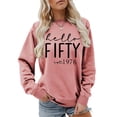 thumbnail image 2 of Tiweut Sweatshirt Women Letter Print Sweatshirt Long Sleeve Loose Pullover Crew Neck Lady Tops, 2 of 4