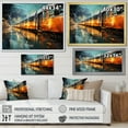 thumbnail image 4 of Designart "Reflecting on the Abstracted Train III" Transportation Floater Framed Wall Art Living Room, 4 of 7