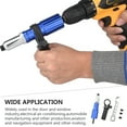 Voiceine 1 Set Electric Rivet Adapter Cordless Drill Adapter Insert Nut