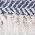 thumbnail image 5 of French Blue Herringbone Chevron Throw, 5 of 6