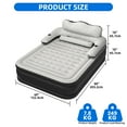 thumbnail image 6 of Uforic Queen Air Mattress w/ Headboard & Pump, 18" Inflatable Bed, Carry Bag & Repair Kit, Black, 6 of 9