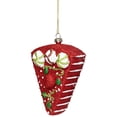 thumbnail image 4 of Northlight Glittered Shatterproof Strawberry Cake Slice Christmas Ornament - 5" - Red and White, 4 of 7