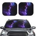 thumbnail image 2 of Saiise Purple And Blue Nebula for Foldable Car Sun Shades (2-Pack) Offer Sun Protection with an Easy-fold Design for Convenient Windshield Shading-Medium, 2 of 6
