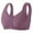 Purple, variant on CFLVAEK Open Front Bras for Senior Women Plus Size Wirefree Lift Up Everyday Bra Breathable Full Coverage Bralette Easy Open Beauty Back Bras Beige XXXL