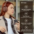 thumbnail image 3 of Edifier Bluetooth Active Noise Cancelling Headphones, 92H Playtime Hi-Res Audio Certified, Fast Charging - Brown, 3 of 7