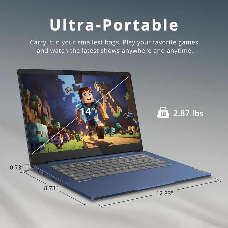Lenovo Flagship Chromebook, 14'' FHD Slim Thin Light Laptop