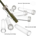 thumbnail image 7 of Floral Water Tubes With Caps Clear Plastic Flower Vials For Single Stem Roses Buds Bouquets,Test Tubes For Plants,Florist Supplies,Bouquet Accessories 1" Opening – 1 Pack, 7 of 7