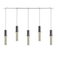 thumbnail image 2 of Woodbridge Lighting Pixie 5-Light Glass Linear Pendant in Chrome, 2 of 5