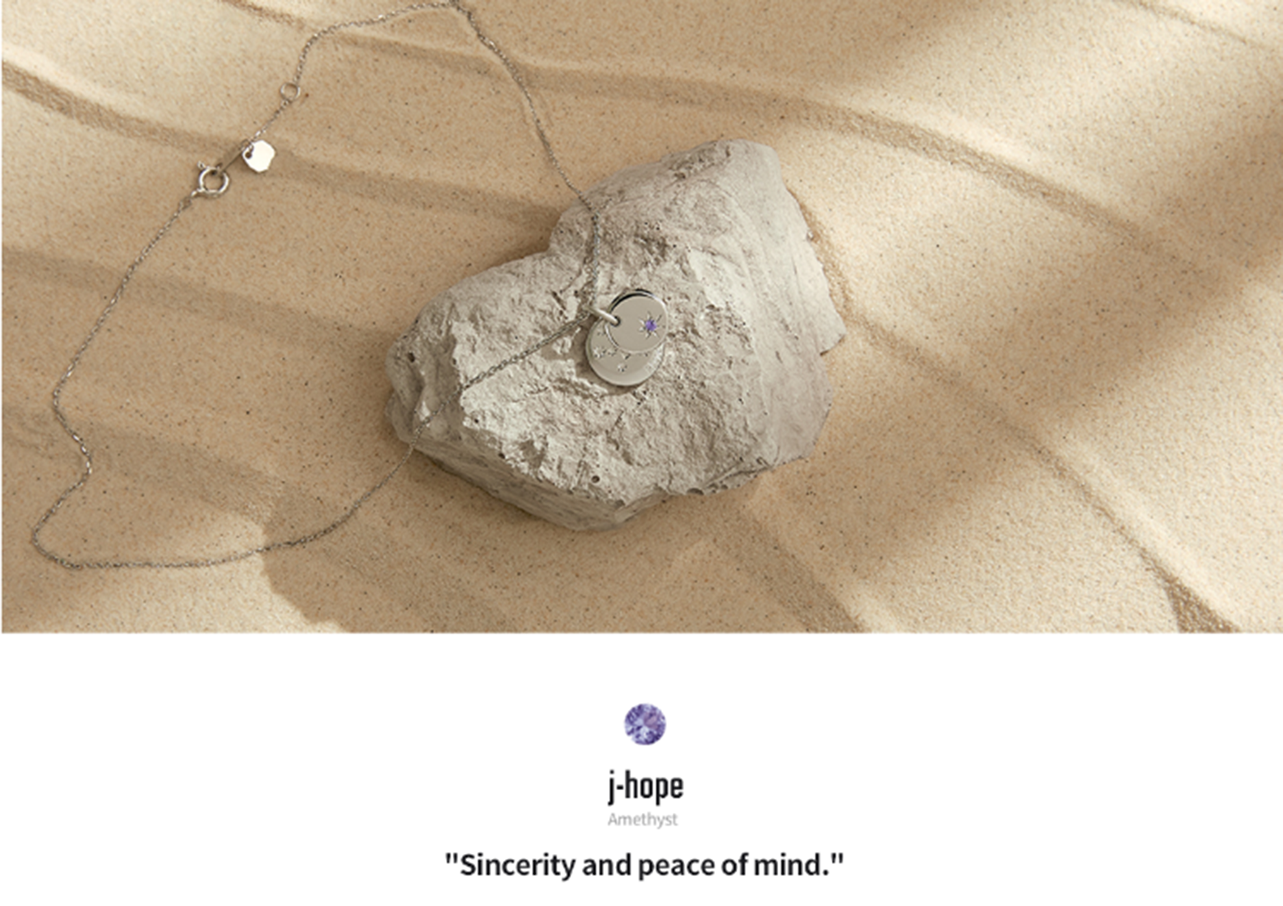 BTS | STONEHENgE Moment of Light Jewelry Necklace Birth j-hope