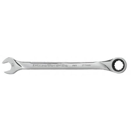 UPC: 0821718502194 | GearWrench GWR85021 21 mm 12 Point Extra Long Ratcheting Combination Wrench
