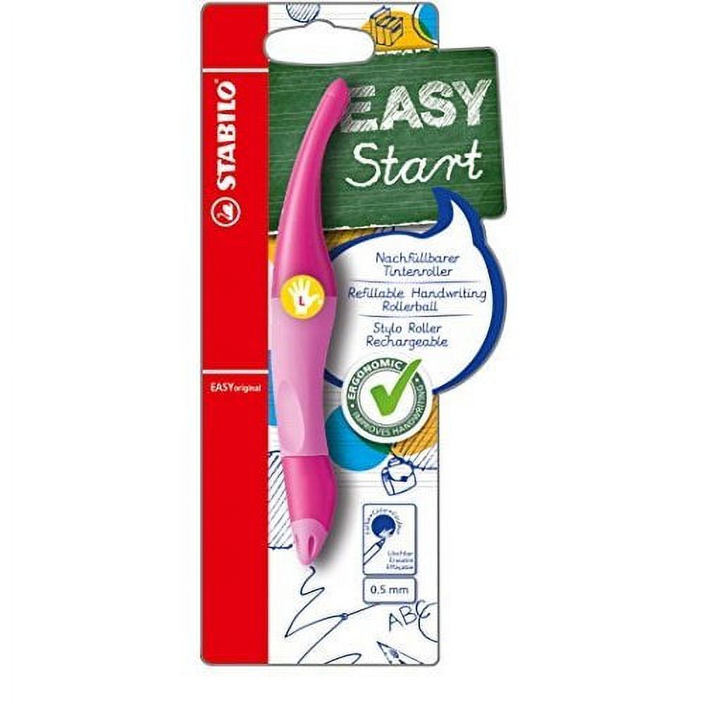 Stabilo EASYoriginal Rollerball Pen, Left-Handed, Light Pink/Dark Pink