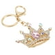 thumbnail image 1 of Llavero con dije, llavero con diamantes de imitación, forma de corona, lindo llavero, colgante, rendimiento finamente afinado, 1 of 9