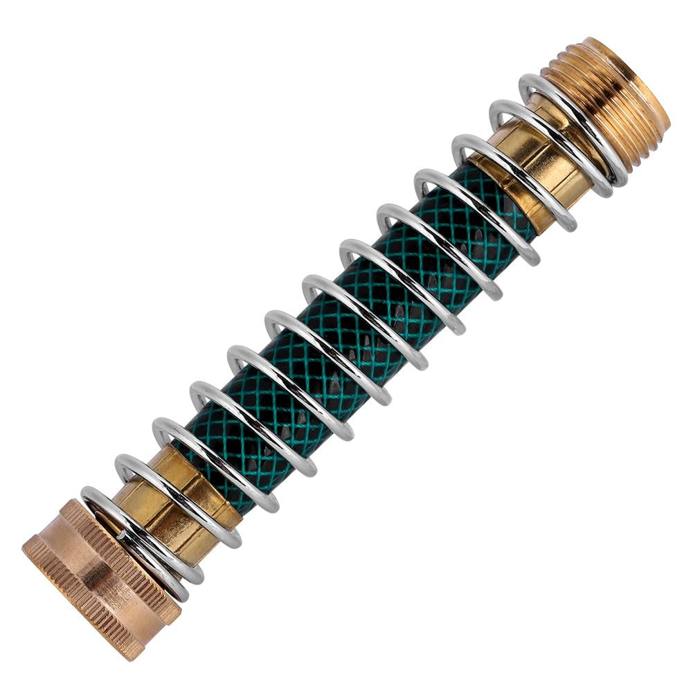 Heavy Duty Brass Couplings Hose Spring Extension Garden Hose Kink Protector 6/"