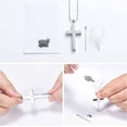 thumbnail image 5 of Cremation Necklace for Ashes Stainless Steel Cross Pendant Urn Necklace Memorial Keepsake Jewelry for Men Women, 5 of 5