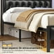 thumbnail image 5 of Cama Matrimonial FABATO con cabecera Puertos USB Luces LED, 5 of 7