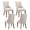 Beige, variant on AOOWOW Linen Channel Tufted Kitchen Dining Chairs Set of 4 with Solid Wood Legs