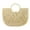 Beige, variant on Cheers US Summer Beach Bag, Summer Rattan Bag for Women Straw Hand-woven Top-handle Handbag Beach Sea Straw Rattan Tote Clutch Bags Big Capacity Travel Tote Purse